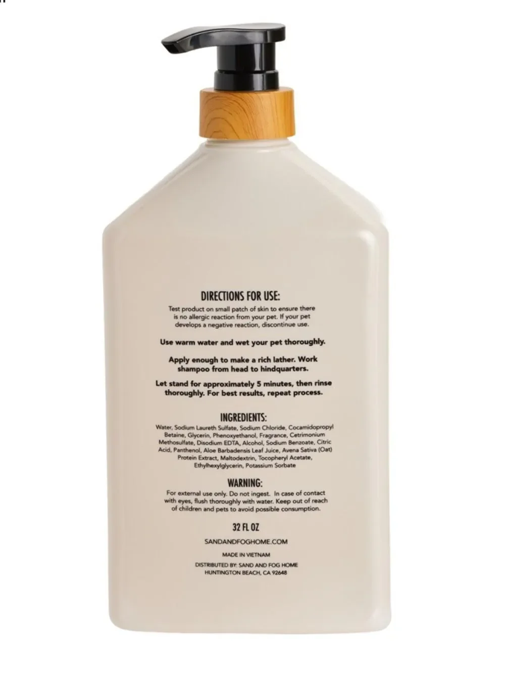 Sand + Paws Oatmeal & Almond 2 in 1 Pet Shampoo & Conditioner 32 oz